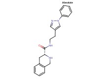 (3R)-N-[2-(1-phenyl-1H-pyrazol-4-yl)ethyl]-1,2,3,4-tetrahydro-3-isoquinolinecarboxamide hydrochloride