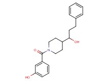 3-{[4-(1-hydroxy-3-phenylpropyl)-1-piperidinyl]carbonyl}phenol