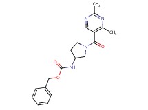 benzyl {1-[(2,4-dimethylpyrimidin-5-yl)carbonyl]pyrrolidin-3-yl}carbamate