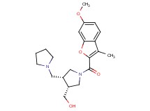 [(3R*,4R*)-1-[(6-methoxy-3-methyl-1-benzofuran-2-yl)carbonyl]-4-(pyrrolidin-1-ylmethyl)pyrrolidin-3-yl]methanol