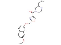 3-ethyl-1-[(2-{[(7-methoxy-2-naphthyl)oxy]methyl}-1,3-oxazol-4-yl)carbonyl]piperazine