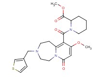 methyl 1-{[9-methoxy-7-oxo-3-(3-thienylmethyl)-1,2,3,4,5,7-hexahydropyrido[1,2-d][1,4]diazepin-10-yl]carbonyl}-2-piperidinecarboxylate