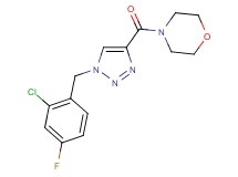 4-{[1-(2-chloro-4-fluorobenzyl)-1H-1,2,3-triazol-4-yl]carbonyl}morpholine