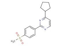 4-cyclopentyl-2-[4-(methylsulfonyl)phenyl]pyrimidine