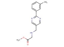 methyl ({[2-(3-methylphenyl)pyrimidin-5-yl]methyl}amino)acetate