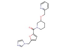 2-[({1-[5-(1H-imidazol-1-ylmethyl)-2-furoyl]-3-piperidinyl}oxy)methyl]pyridine