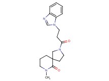 2-[3-(1H-benzimidazol-1-yl)propanoyl]-7-methyl-2,7-diazaspiro[4.5]decan-6-one