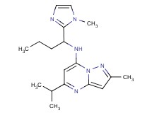 5-isopropyl-2-methyl-N-[1-(1-methyl-1H-imidazol-2-yl)butyl]pyrazolo[1,5-a]pyrimidin-7-amine