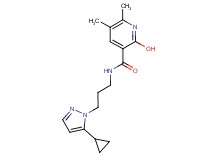 N-[3-(5-cyclopropyl-1H-pyrazol-1-yl)propyl]-2-hydroxy-5,6-dimethylnicotinamide