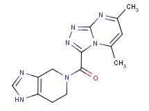 5,7-dimethyl-3-(1,4,6,7-tetrahydro-5H-imidazo[4,5-c]pyridin-5-ylcarbonyl)[1,2,4]triazolo[4,3-a]pyrimidine