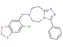 7-[(6-chloro-1,3-benzodioxol-5-yl)methyl]-3-phenyl-6,7,8,9-tetrahydro-5H-[1,2,4]triazolo[4,3-d][1,4]diazepine