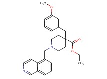 ethyl 1-(5-isoquinolinylmethyl)-4-(3-methoxybenzyl)-4-piperidinecarboxylate