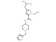 1-ethyl-N-[1-(2-furylmethyl)piperidin-4-yl]-3-isobutyl-1H-pyrazole-5-carboxamide