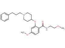 4-methoxy-N-(2-methoxyethyl)-2-{[1-(3-phenylpropyl)-4-piperidinyl]oxy}benzamide
