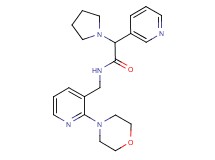 N-[(2-morpholin-4-ylpyridin-3-yl)methyl]-2-pyridin-3-yl-2-pyrrolidin-1-ylacetamide