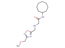 N-cyclooctyl-2-({[3-(methoxymethyl)-1,2,4-oxadiazol-5-yl]methyl}amino)acetamide