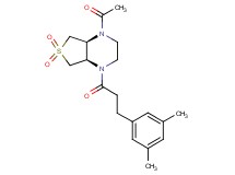 (4aR*,7aS*)-1-acetyl-4-[3-(3,5-dimethylphenyl)propanoyl]octahydrothieno[3,4-b]pyrazine 6,6-dioxide