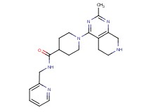 1-(2-methyl-5,6,7,8-tetrahydropyrido[3,4-d]pyrimidin-4-yl)-N-(pyridin-2-ylmethyl)piperidine-4-carboxamide