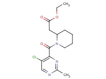 ethyl {1-[(5-chloro-2-methyl-4-pyrimidinyl)carbonyl]-2-piperidinyl}acetate