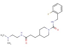4-(3-{[2-(dimethylamino)ethyl]amino}-3-oxopropyl)-N-(2-fluorobenzyl)piperidine-1-carboxamide