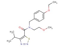 N-(4-ethoxybenzyl)-4-isopropyl-N-(2-methoxyethyl)-1,2,3-thiadiazole-5-carboxamide