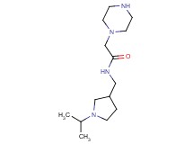 N-[(1-isopropyl-3-pyrrolidinyl)methyl]-2-(1-piperazinyl)acetamide dihydrochloride