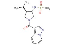 N-[(3S*,4R*)-4-isopropyl-1-(pyrazolo[1,5-a]pyridin-3-ylcarbonyl)-3-pyrrolidinyl]methanesulfonamide