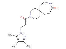 3-[3-(3,4,5-trimethyl-1H-pyrazol-1-yl)propanoyl]-3,9-diazaspiro[5.6]dodecan-10-one