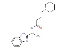 N-[1-(1H-benzimidazol-2-yl)ethyl]-4-(1-piperidinyl)butanamide