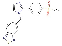 5-({2-[4-(methylsulfonyl)phenyl]-1H-imidazol-1-yl}methyl)-2,1,3-benzothiadiazole