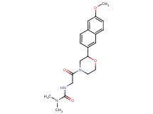 N'-{2-[2-(6-methoxy-2-naphthyl)morpholin-4-yl]-2-oxoethyl}-N,N-dimethylurea