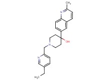 1-[(5-ethylpyridin-2-yl)methyl]-4-(2-methylquinolin-6-yl)piperidin-4-ol