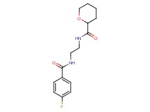 N-{2-[(4-fluorobenzoyl)amino]ethyl}tetrahydro-2H-pyran-2-carboxamide