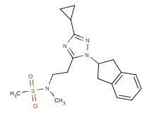 N-{2-[3-cyclopropyl-1-(2,3-dihydro-1H-inden-2-yl)-1H-1,2,4-triazol-5-yl]ethyl}-N-methylmethanesulfonamide