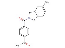 1-(4-{[(3aR*,7aS*)-5-methyl-1,3,3a,4,7,7a-hexahydro-2H-isoindol-2-yl]carbonyl}phenyl)ethanone