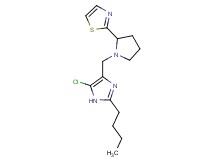 2-{1-[(2-butyl-5-chloro-1H-imidazol-4-yl)methyl]pyrrolidin-2-yl}-1,3-thiazole