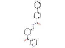 N-{[1-(3-pyridinylcarbonyl)-3-piperidinyl]methyl}-4-biphenylcarboxamide