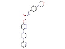 N-[4-(4-morpholinyl)benzyl]-2-({6-[4-(2-pyridinyl)-1-piperazinyl]-3-pyridazinyl}oxy)acetamide