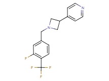 4-{1-[3-fluoro-4-(trifluoromethyl)benzyl]-3-azetidinyl}pyridine