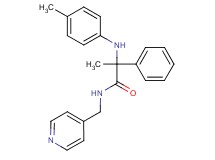 2-[(4-methylphenyl)amino]-2-phenyl-N-(pyridin-4-ylmethyl)propanamide