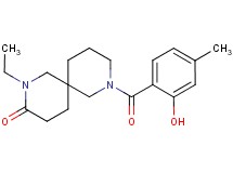 2-ethyl-8-(2-hydroxy-4-methylbenzoyl)-2,8-diazaspiro[5.5]undecan-3-one