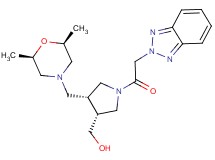 ((3R*,4R*)-1-(2H-1,2,3-benzotriazol-2-ylacetyl)-4-{[(2R*,6S*)-2,6-dimethylmorpholin-4-yl]methyl}pyrrolidin-3-yl)methanol