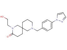 2-(2-hydroxyethyl)-8-[4-(1H-pyrazol-1-yl)benzyl]-2,8-diazaspiro[5.5]undecan-3-one