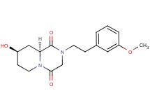(8R*,9aS*)-8-hydroxy-2-[2-(3-methoxyphenyl)ethyl]tetrahydro-2H-pyrido[1,2-a]pyrazine-1,4(3H,6H)-dione