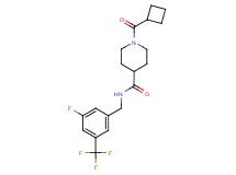 1-(cyclobutylcarbonyl)-N-[3-fluoro-5-(trifluoromethyl)benzyl]-4-piperidinecarboxamide