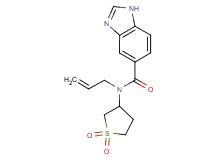 N-allyl-N-(1,1-dioxidotetrahydro-3-thienyl)-1H-benzimidazole-5-carboxamide trifluoroacetate