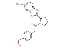 (4-{2-[2-(6-methyl-1H-benzimidazol-2-yl)-1-pyrrolidinyl]-2-oxoethyl}phenyl)methanol