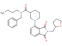 N-benzyl-N-butyl-1-[1,3-dioxo-2-(tetrahydro-2-furanylmethyl)-2,3-dihydro-1H-isoindol-4-yl]-3-piperidinecarboxamide