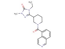 4-ethyl-5-[1-(isoquinolin-5-ylcarbonyl)piperidin-3-yl]-2-methyl-2,4-dihydro-3H-1,2,4-triazol-3-one