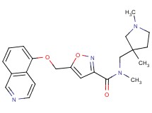 N-[(1,3-dimethylpyrrolidin-3-yl)methyl]-5-[(isoquinolin-5-yloxy)methyl]-N-methylisoxazole-3-carboxamide